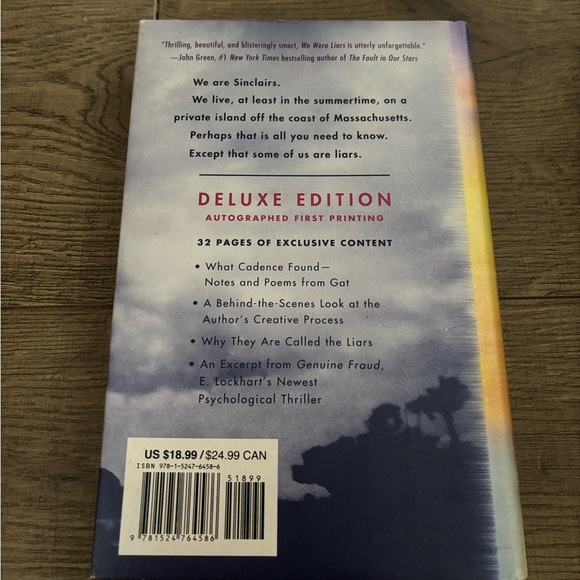 We Were Liars Deluxe Edition by E. Lockhart - Picture 3 of 3
